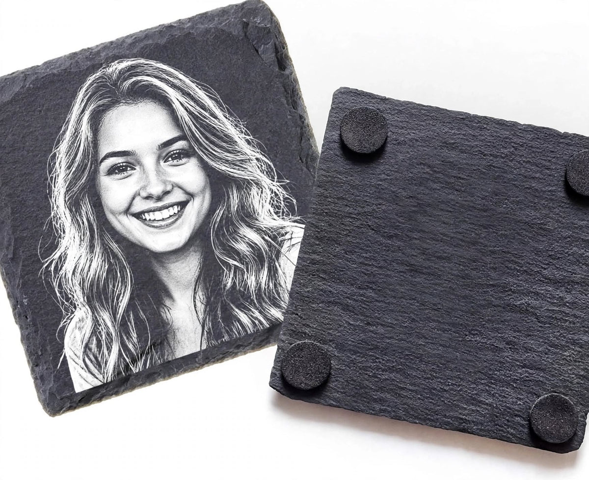 Personalised Photo Slate Coaster