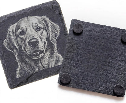Pet Engraved Slate Coaster