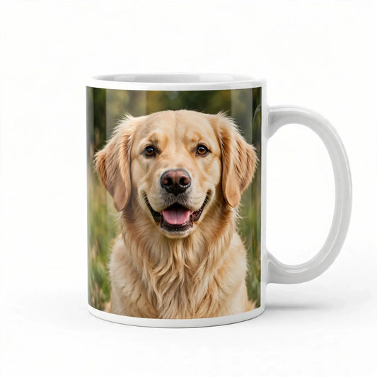 White ceramic mug with your personal image sublimated on