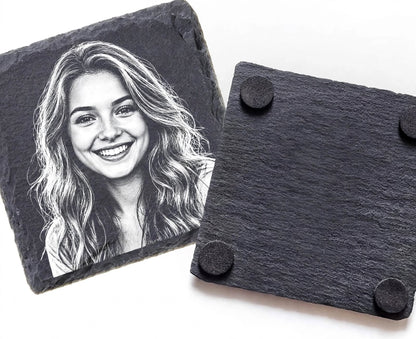 Personalised Photo Slate Coaster